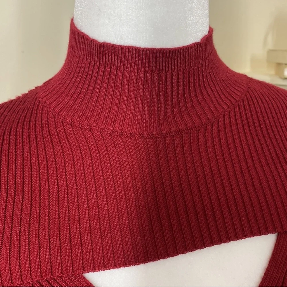 Ribbed Knit Two-Piece Cut Out Top